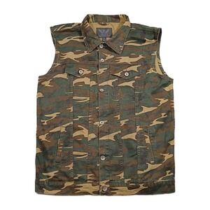 Victorious‎ Denim Camouflage Sleeveless Vest Men's Size 3XL XXXL